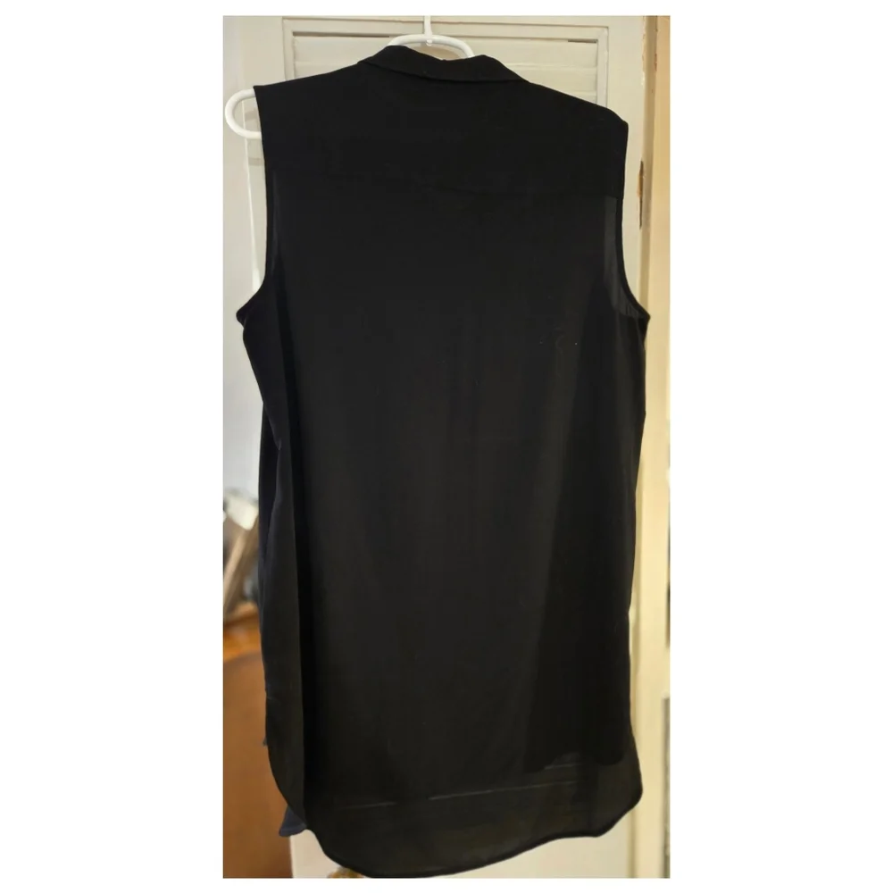 DR2 Sheer Sleeveless Tunic Button Down - Picture 3 of 5